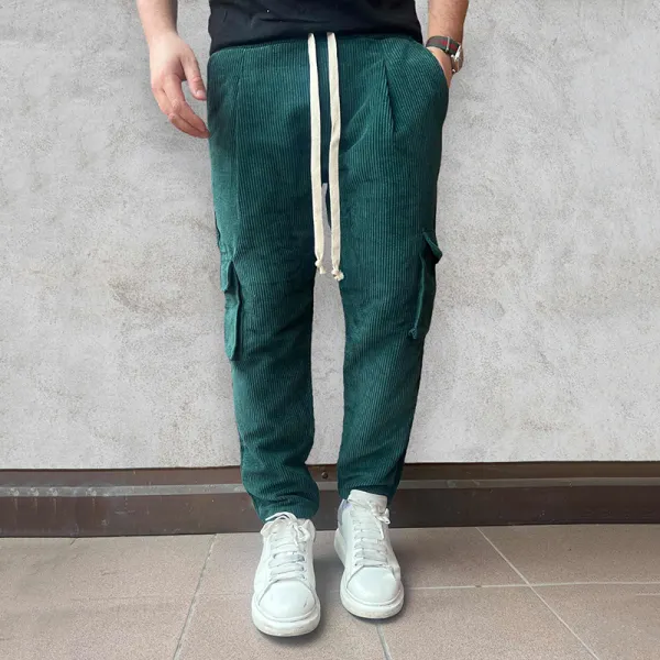 Men's Pocket Design Trousers - Dozenlive.com 
