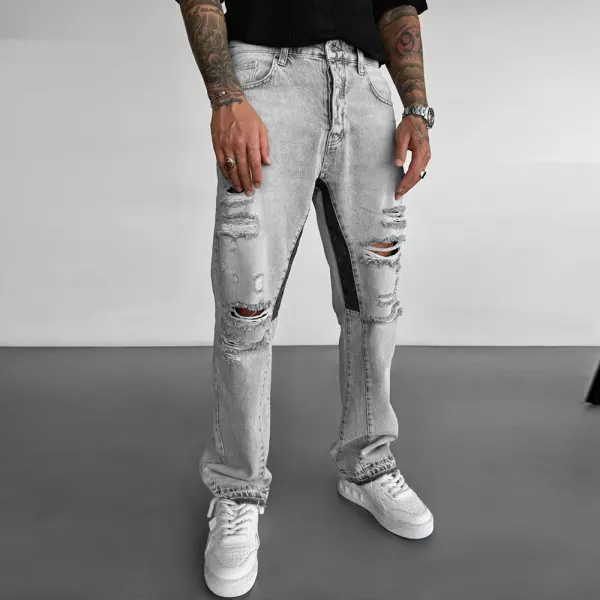 Baggy Torn Jeans - Nicheten.com 