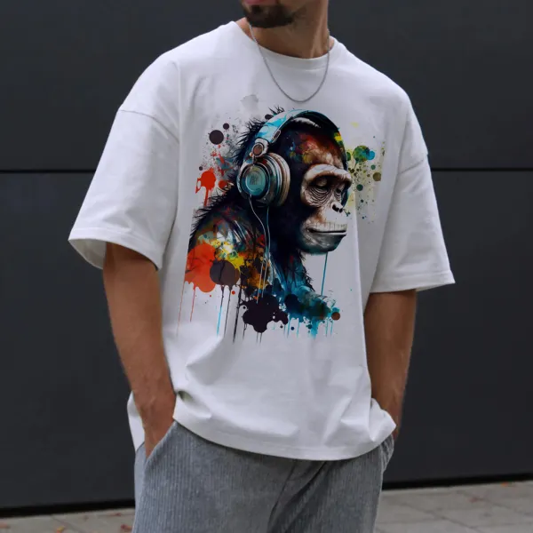 Men's Casual Print T-Shirt - Ootdyouth.com 