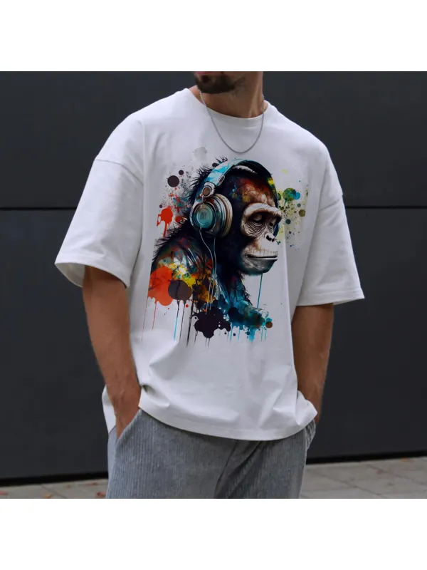 Men's Casual Print T-Shirt - Timetomy.com 