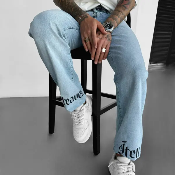 Baggy Heaven Hell Jeans - Nicheten.com 