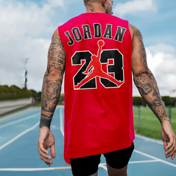 Men's Casual Vest Basketball Print Sports Vest - Trisunshine.com 