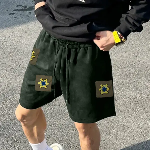 Men's Anime Print Casual Shorts - Ootdyouth.com 