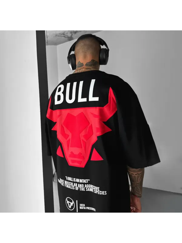 Oversize Bull T-shirt - Ootdmw.com 