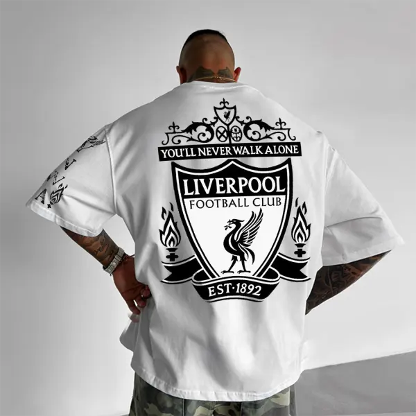 Oversized Liverpool Script Tee - Trisunshine.com 