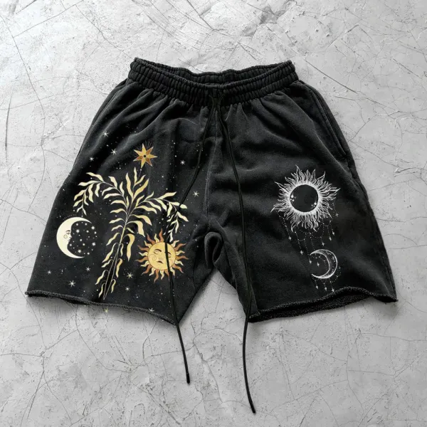 Unisex Retro Print Track Shorts - Trisunshine.com 