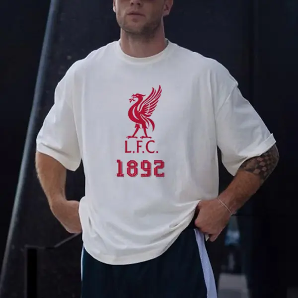 Men's Premier League England Liverpool Printed Casual Sports T-Shirt - Spiretime.com 