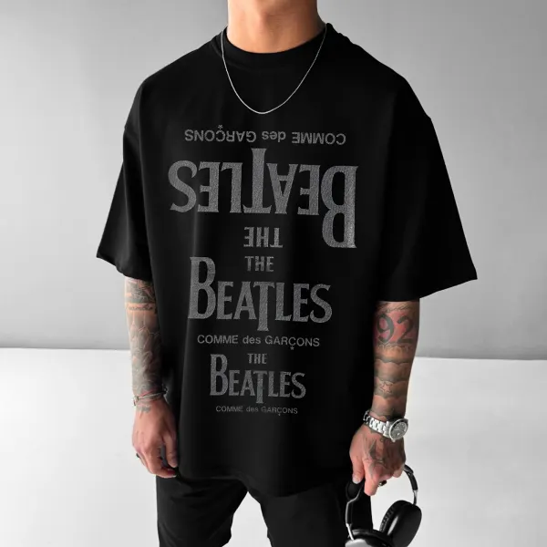 The Beatles CDG Printed T-Shirt - Yiyistories.com 