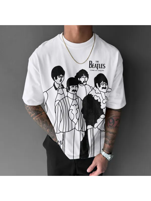 The Beatles CDG - Printed T-Shirt - Timetomy.com 