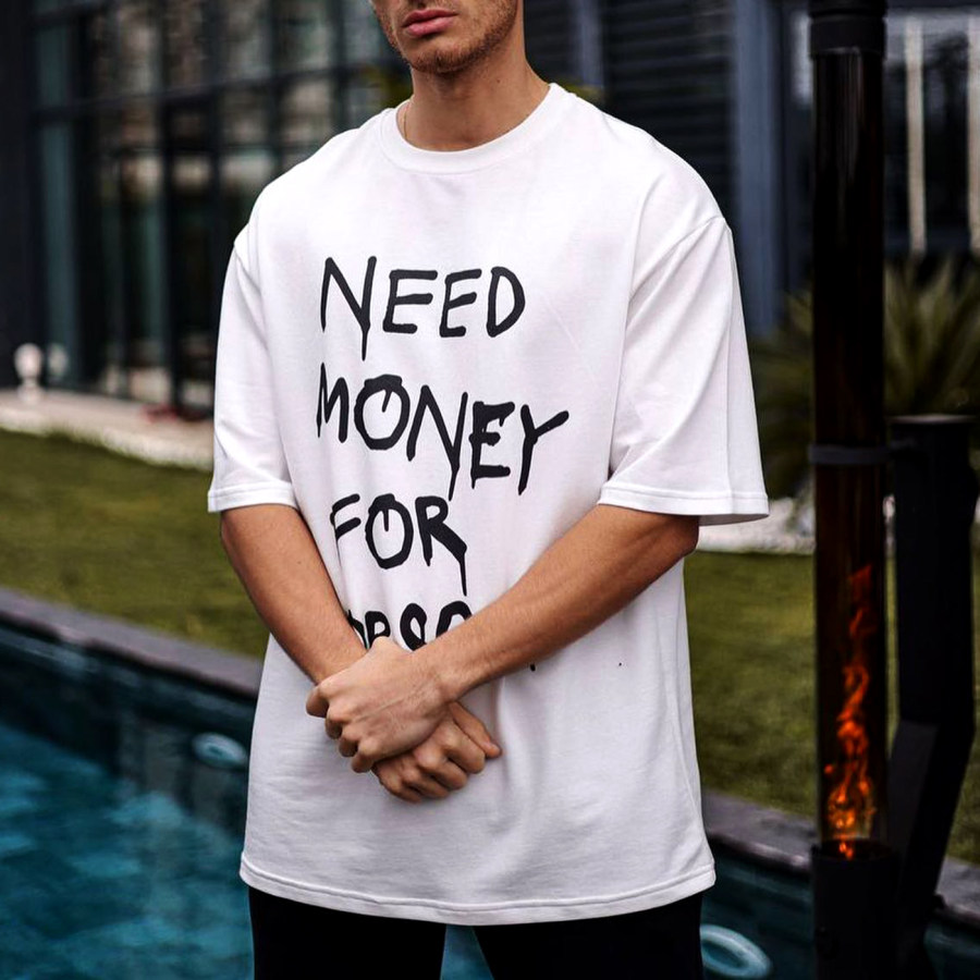 

Need Money For Porsche Print T-Shirt