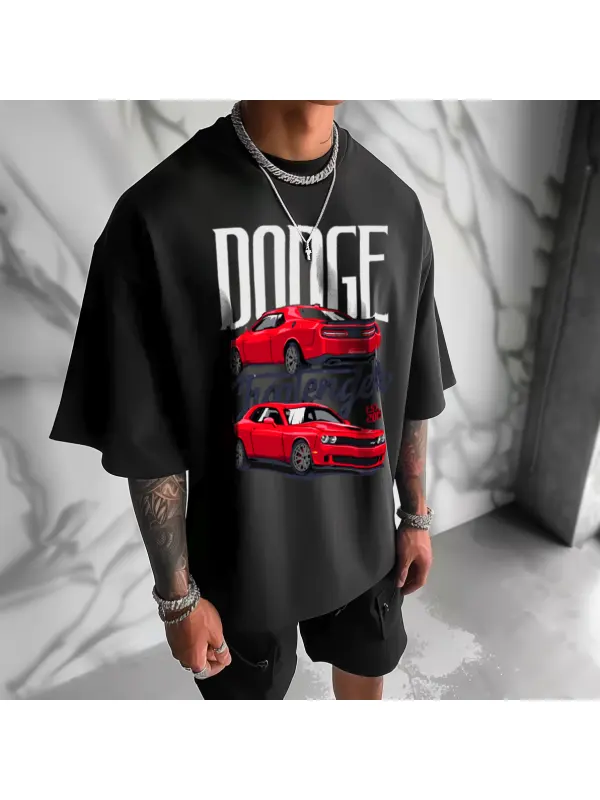 DODGE CHALLENGER Car Trend Printed T-shirt - Timetomy.com 