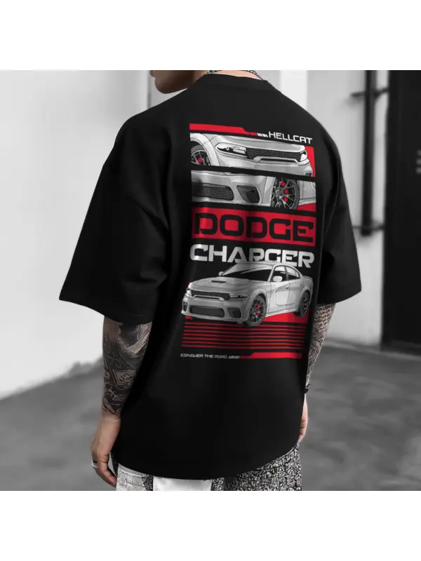 DODGE CHARGER Car Trend Printed T-shirt - Timetomy.com 