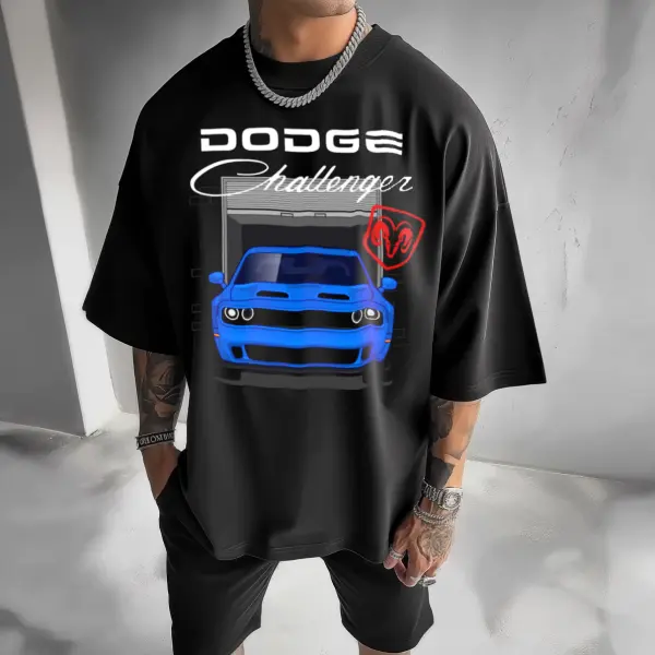 DODGE CHALLENGER Car Trend Printed T-shirt - Dozenlive.com 