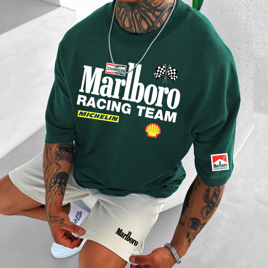 

Men's Casual Printed Racing T-shirt