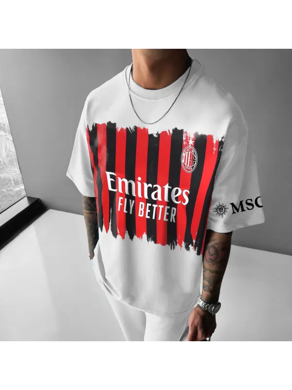 Oversized ACM Casual Football T-Shirt - Timetomy.com 