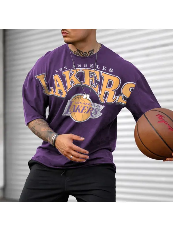 Basketball Printing Design Short Sleeve T-shirt - Ootdmw.com 