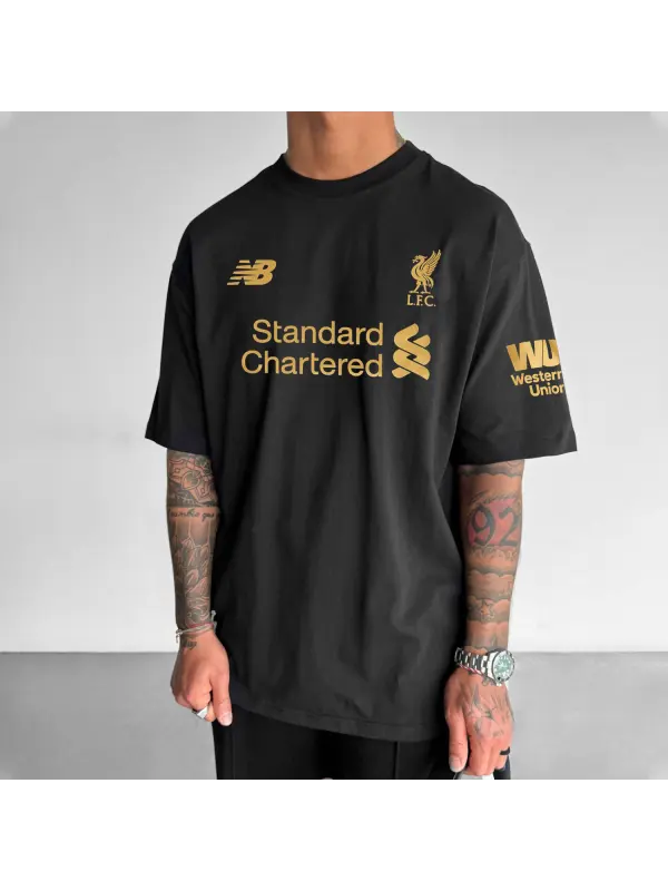 Oversized Casual LFC Printed Tee - Anrider.com 