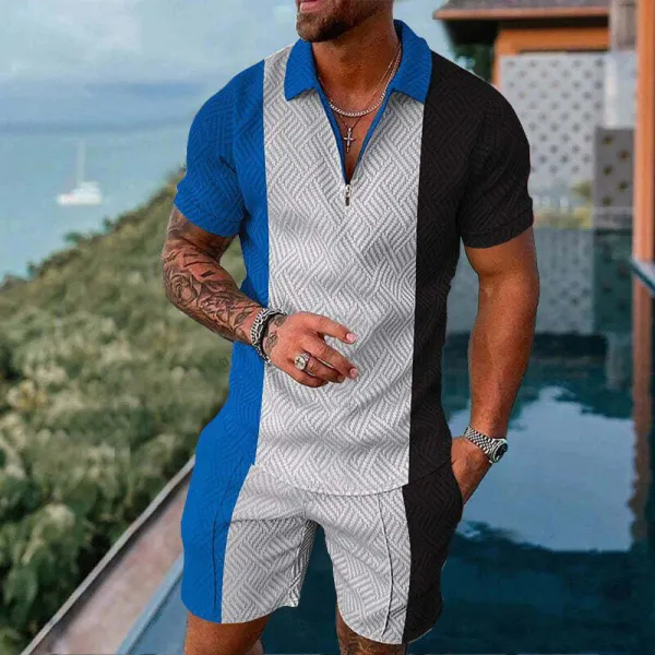 Men's Summer Clothing Short Sleeve T-Shirt And Shorts Set Sportswear - Spiretime.com 