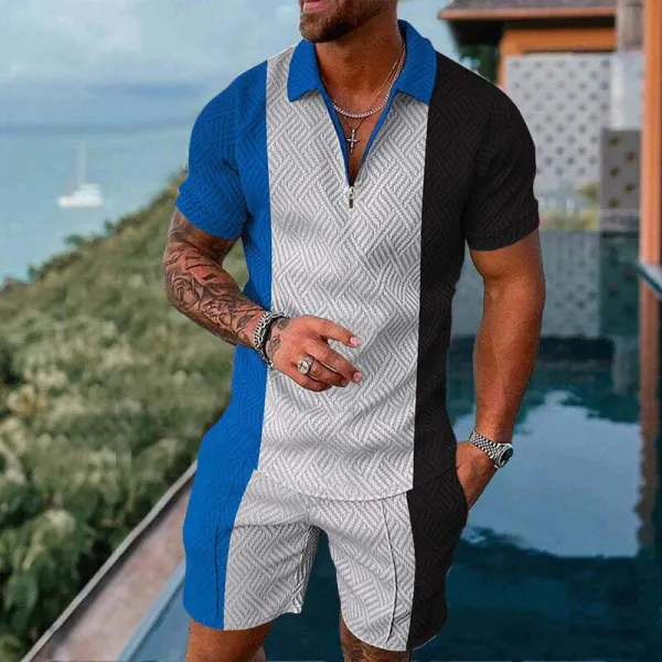 Men's Summer Clothing Short Sleeve T-Shirt And Shorts Set Sportswear - Ootdyouth.com 