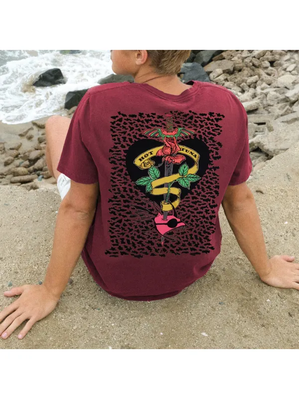 Retro Seaside Holiday Brand Design T-shirt - Timetomy.com 