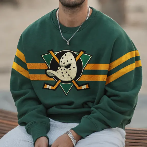 Men's Vintage Mighty Ducks Casual Sweatshirt - Yiyistories.com 