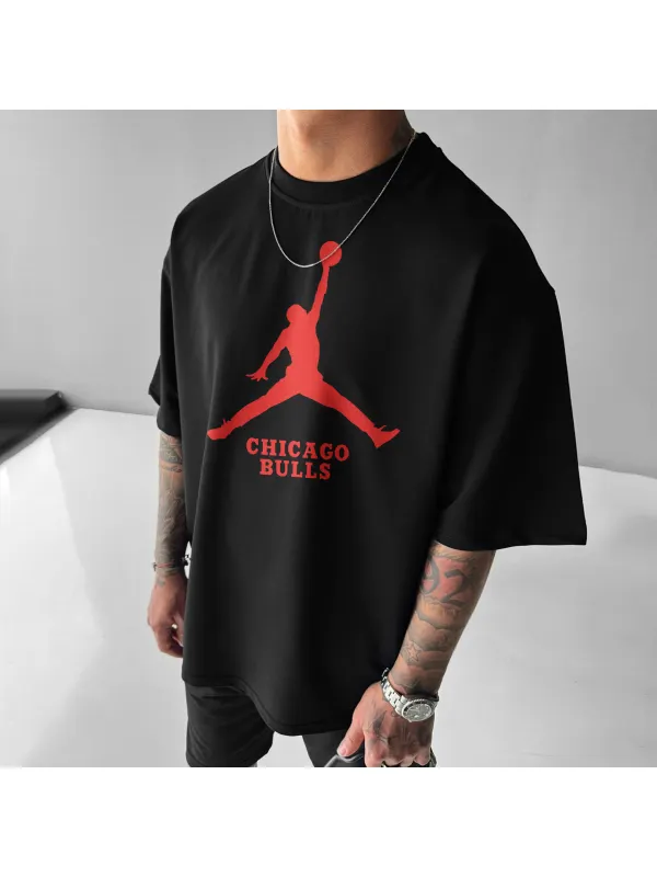 Unisex Casual Basketball Print T-Shirt - Timetomy.com 