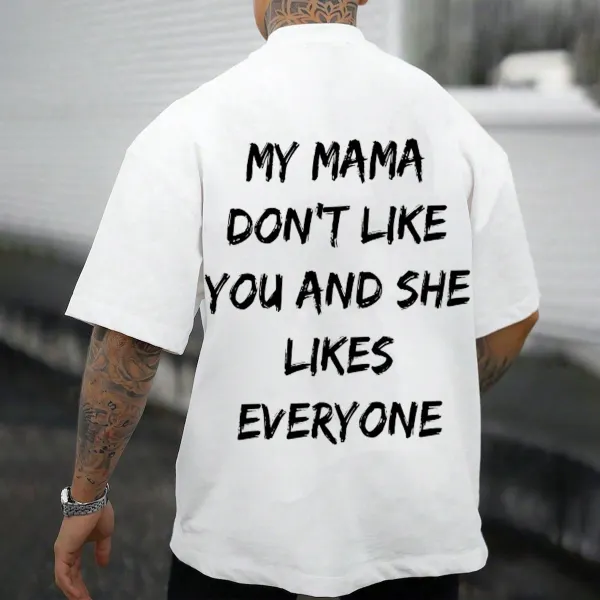 Oversized Trendy R&B Lyrics Slogan Boy's T-shirt - Anurvogel.com 