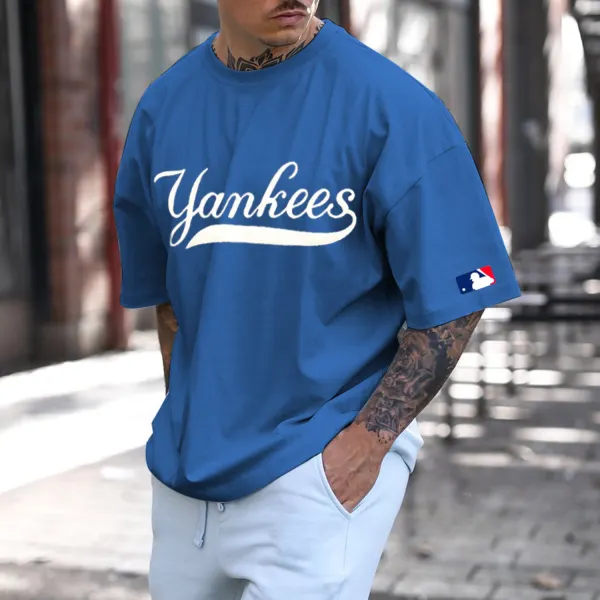 Loose Letter Printed Short Sleeve T-shirt - Ootdyouth.com 