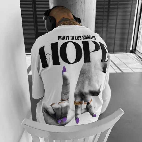 Oversize Hope T-shirt - Faciway.com 