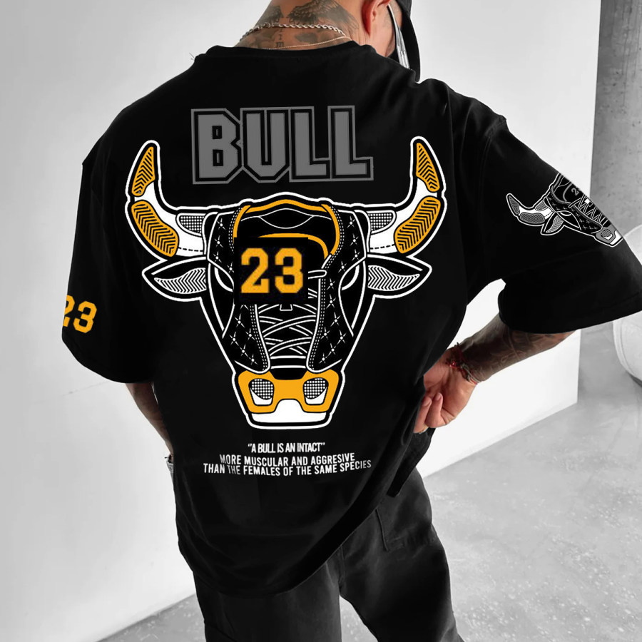 

Bull Letter Design Unisex Oversized T-shirt