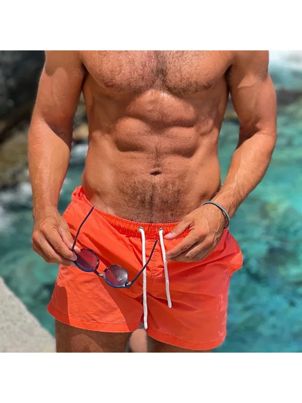 Drawstring Solid Color Shorts - Anrider.com 