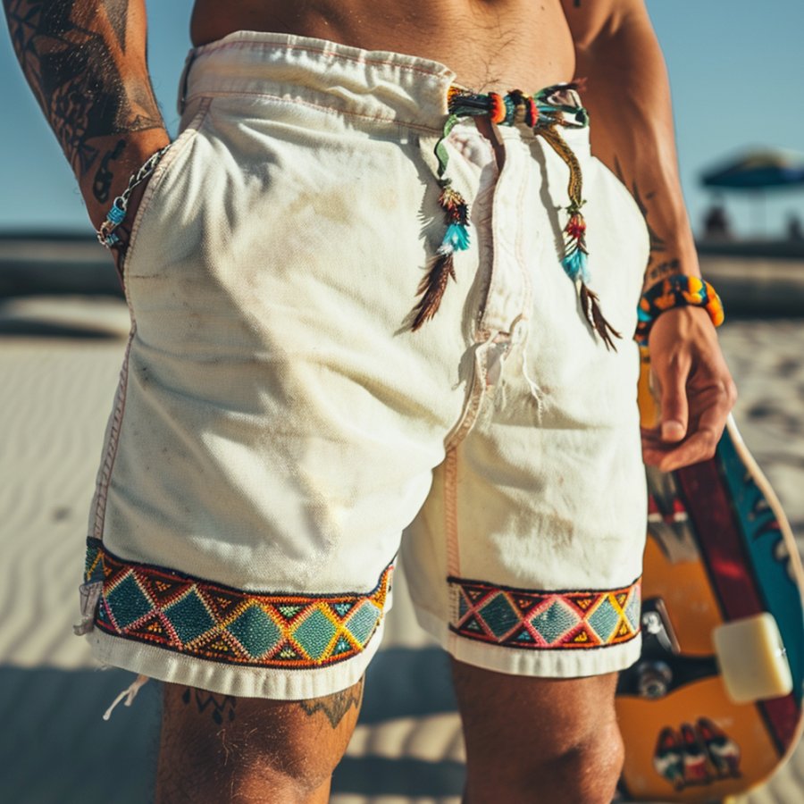 

Unisex Casual Ethnic Style Shorts