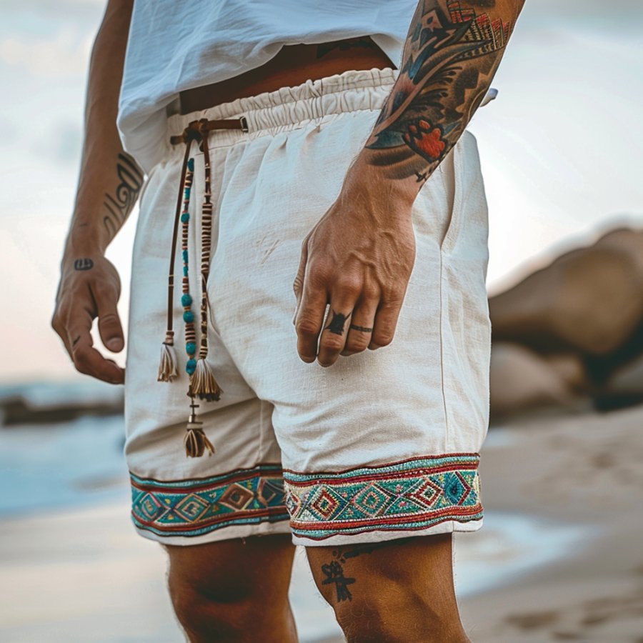 

Unisex Casual Ethnic Style Shorts