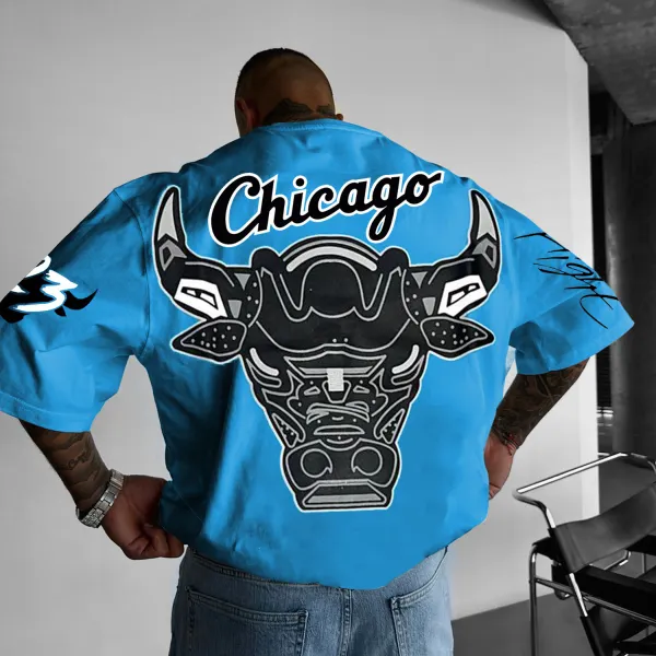 Chicago Team Designs Round Neck T-shirts. - Yesunshine.com 
