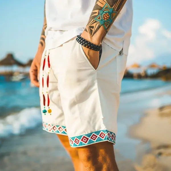 Unisex Casual Ethnic Style Shorts - Albionstyle.com 