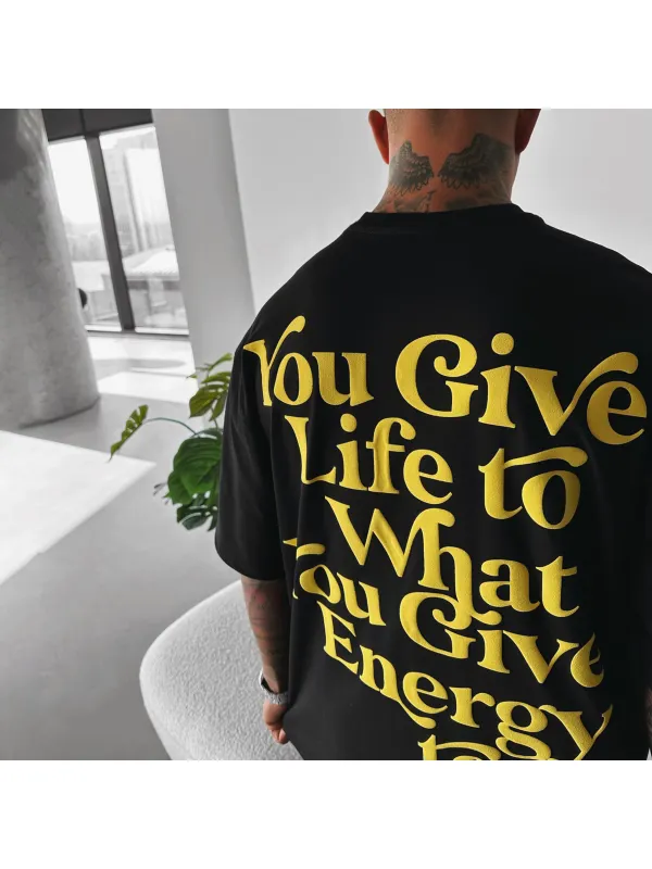 Unisex Casual Life Energy Tee - Timetomy.com 