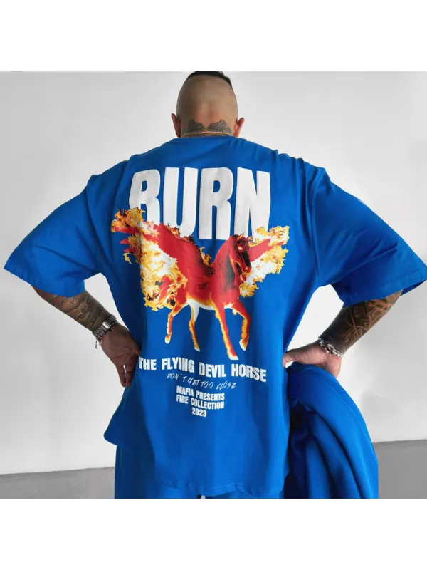 Unisex Casual Burn Tee - Anrider.com 