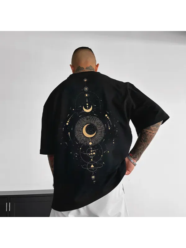 Oversized 'star Spine' Casual Tee - Anrider.com 