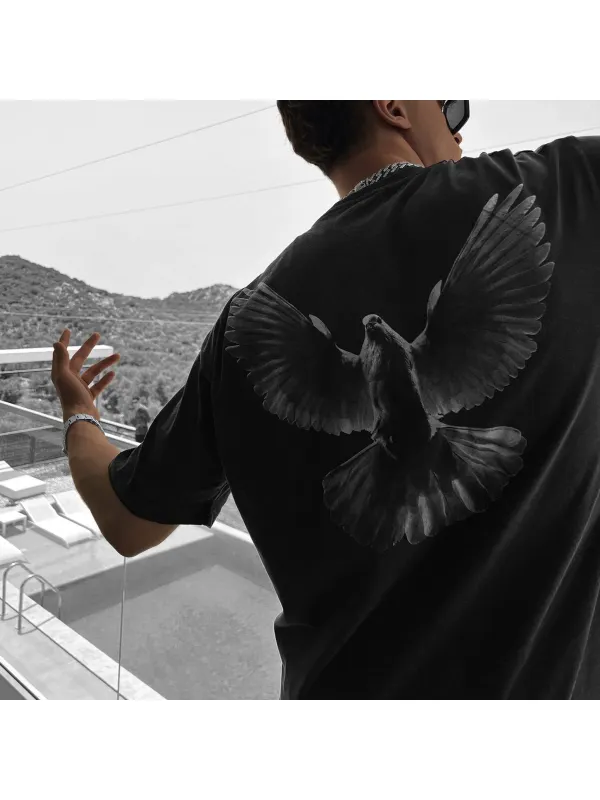 Oversize Pigeon Tee - Ootdmw.com 