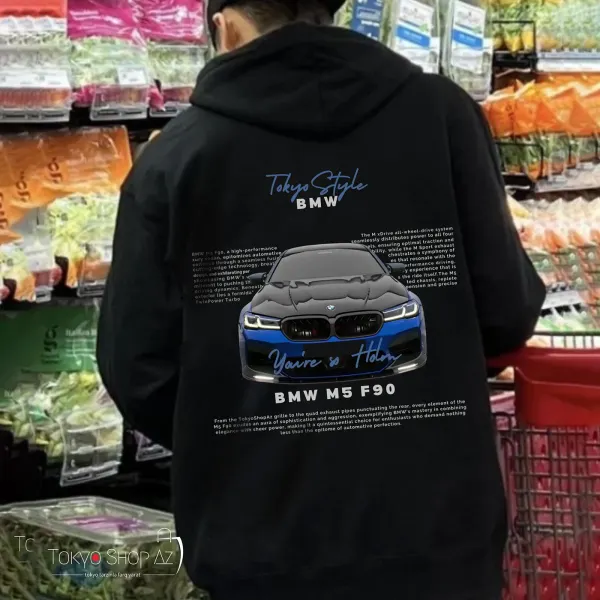 Unisex Oversize Sports Car M5 F90 Hoodie - Ootdyouth.com 