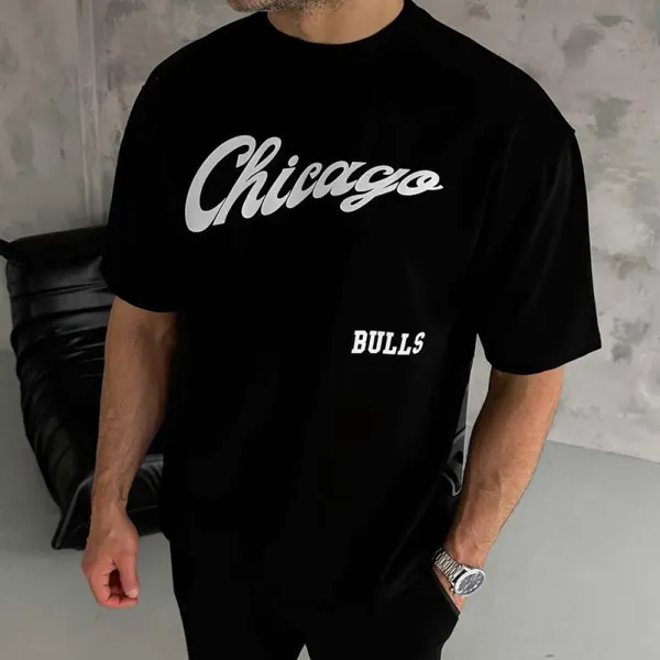 Unisex Oversized Chicago S Casual Athletic T-Shirt - Dozenlive.com 