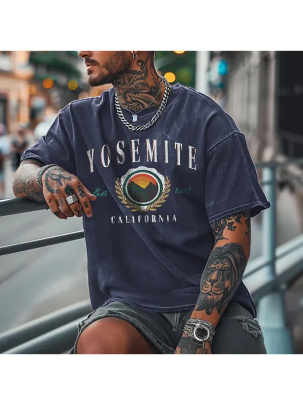 Unisex Vintage Yosemite National Park T-Shirt - Timetomy.com 