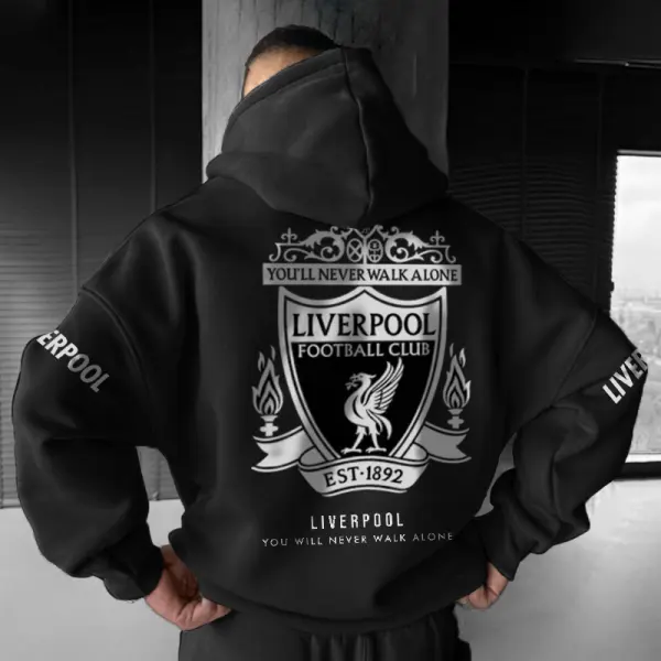 Oversized Liverpool Graphic Hoodie - Dozenlive.com 