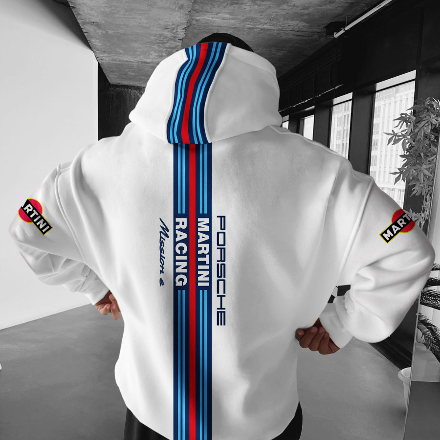 

Oversize Racing Print Racing Hoodie