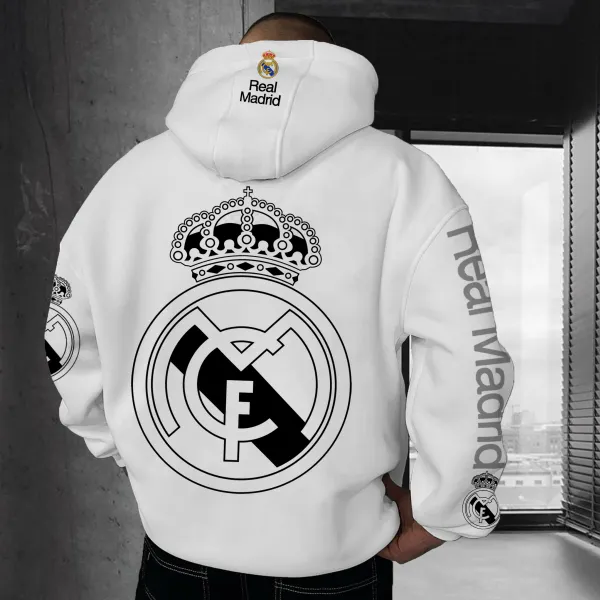 Unisex Oversized Spanish Primera Division RMFC Hoodie - Nicheten.com 