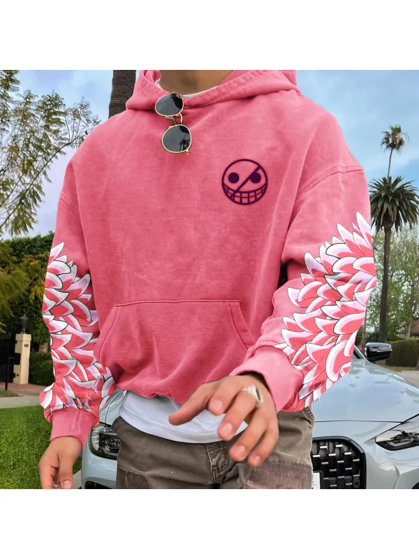 Unisex Retro Anime Print Hoodie - Shopyiyistories.com 