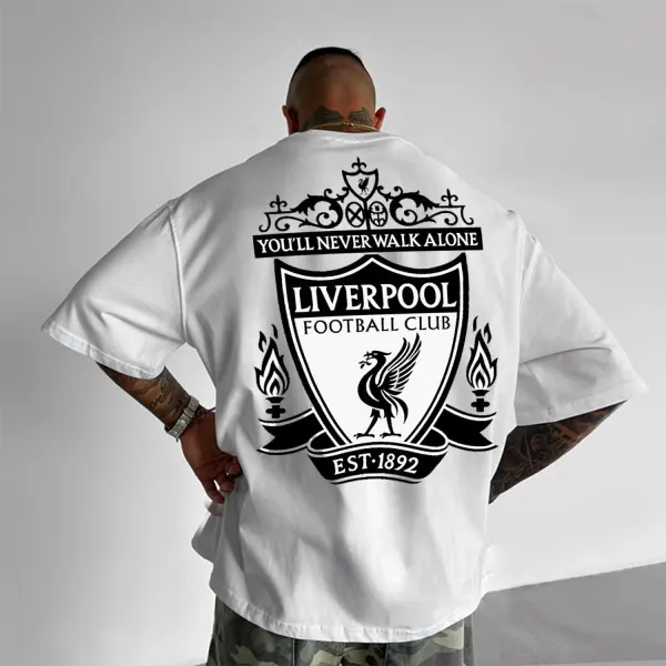 Oversized Liverpool Script Tee - Anurvogel.com 