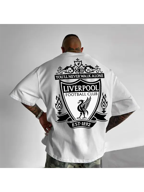 Oversized Liverpool Script Tee - Anrider.com 