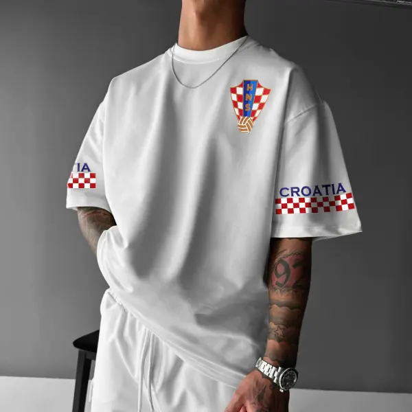 Croatia National Football Team Oversized Tee - Anurvogel.com 