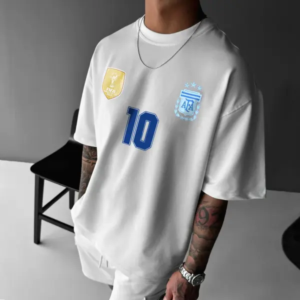 Oversized Argentina Fc Tee - Trisunshine.com 